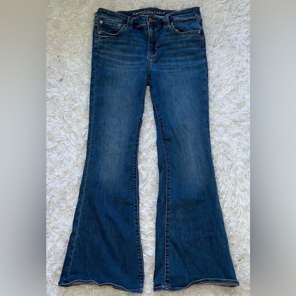 American eagle low rise flare jeans